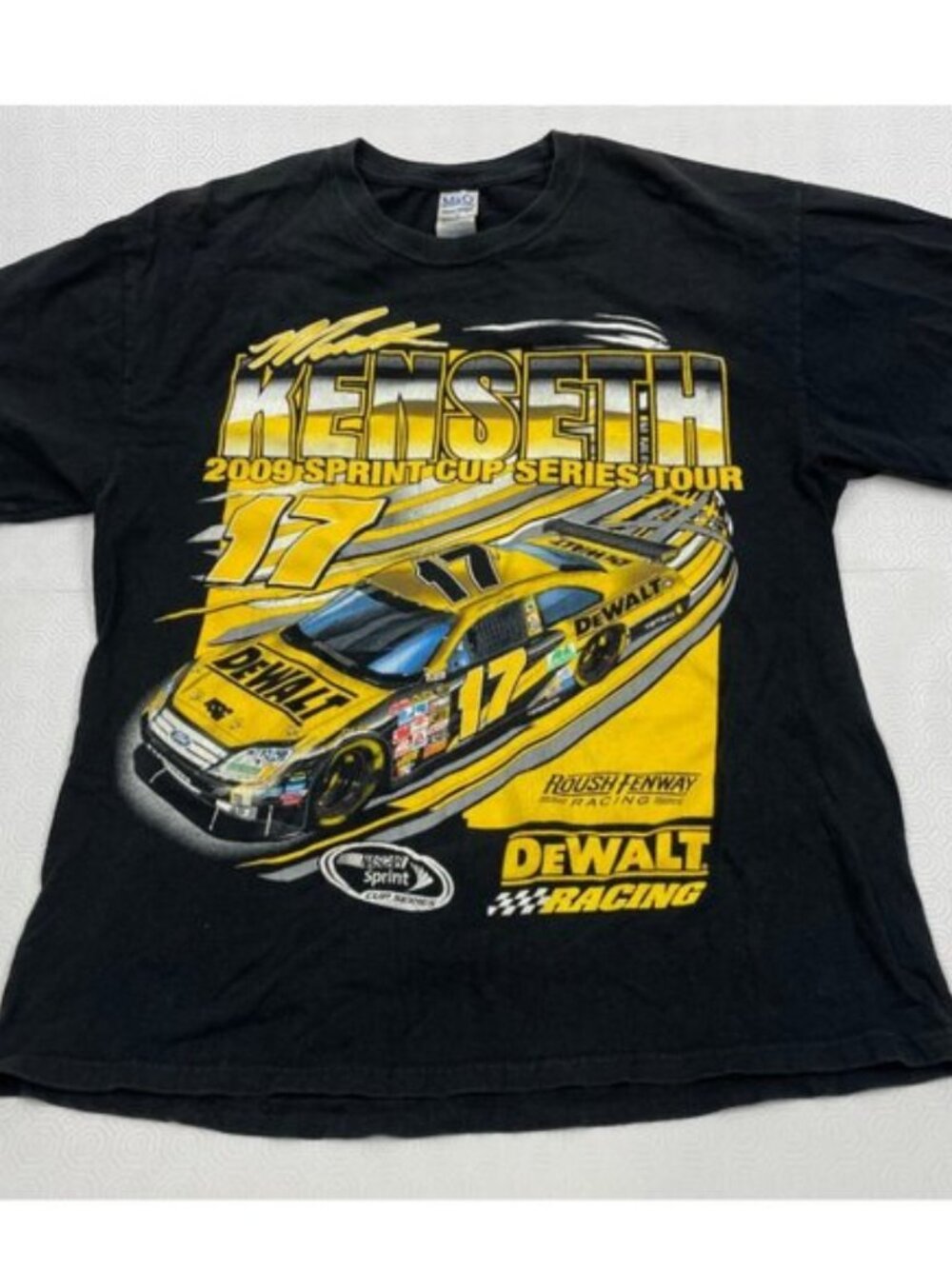 Matt Kenseth 2009 NASCAR Sprint Cup DeWalt Roush Fenway Racing T-shirt Men's L